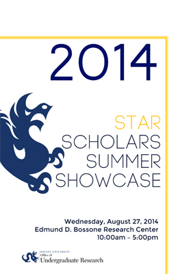 2014 STAR Scholars Summer Showcase Abstract Booklet